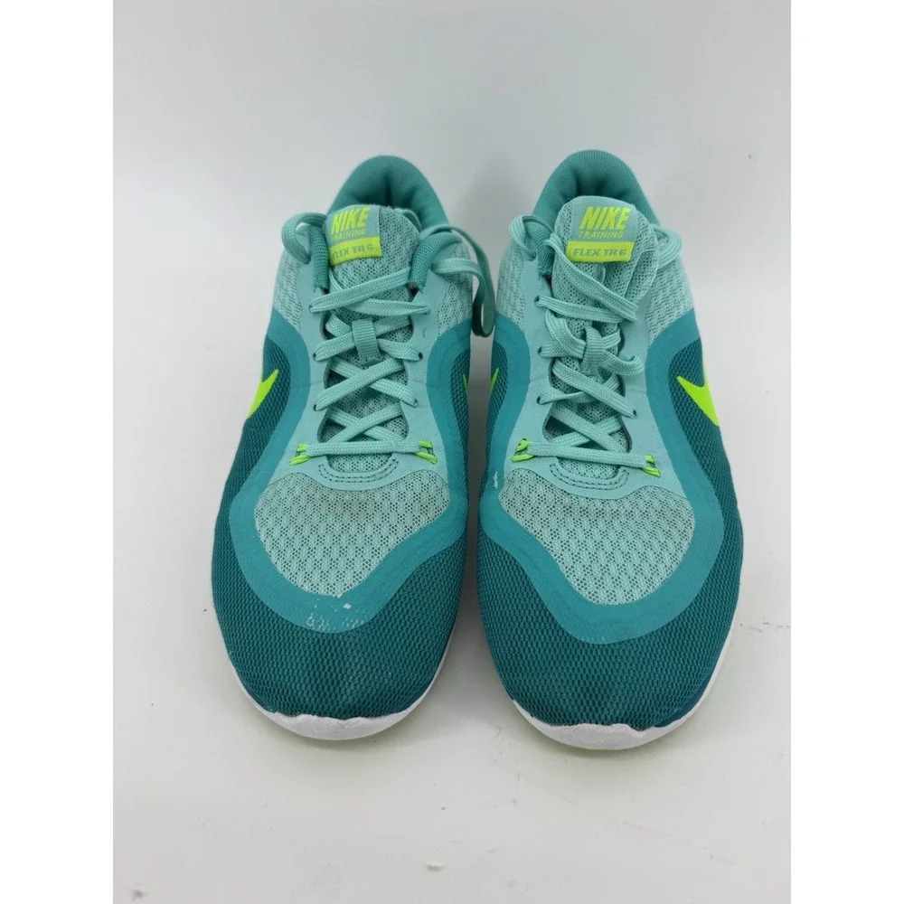 Nike Flex TR 6 Running Shoes Women's Size 9 Green Teal Athletic